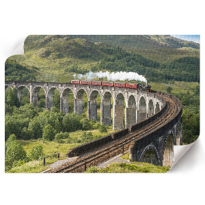 Poster Vlak na viadukte