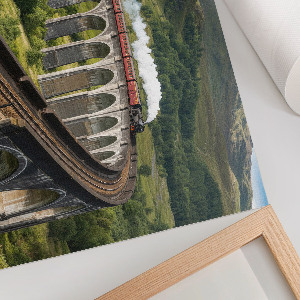 Poster Vlak na viadukte