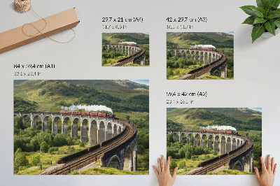 Plagát „Vlak na viadukte