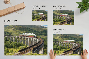 Poster Vlak na viadukte