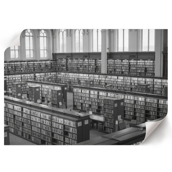 Plagát na stenu Interiér knižnice