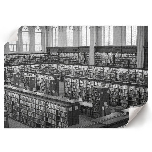 Plagát na stenu Interiér knižnice