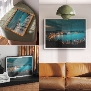 Plagát na stenu Mesto v noci