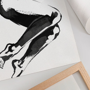 Plagát na stenu Čiernobiele telo