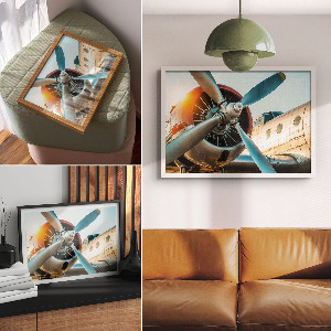 Plagát na stenu Detaily lietadla