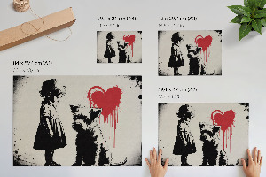 Plagát na stenu Dieťa a pes