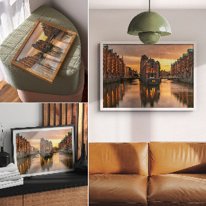 Plagát na stenu Večerný kanál