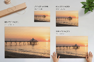 Plagát na stenu Mólo pri západe slnka