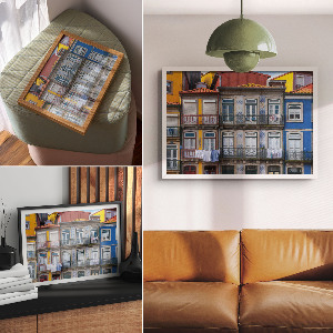 Poster Farebné činžiakové domy