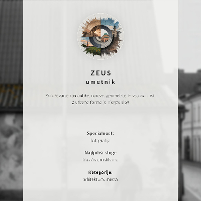 Poster s motívom farebných činžiakových domov