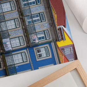 Poster Farebné činžiakové domy