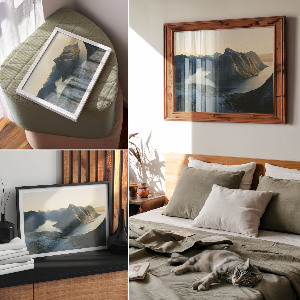 Plagát na stenu Horské fjordy