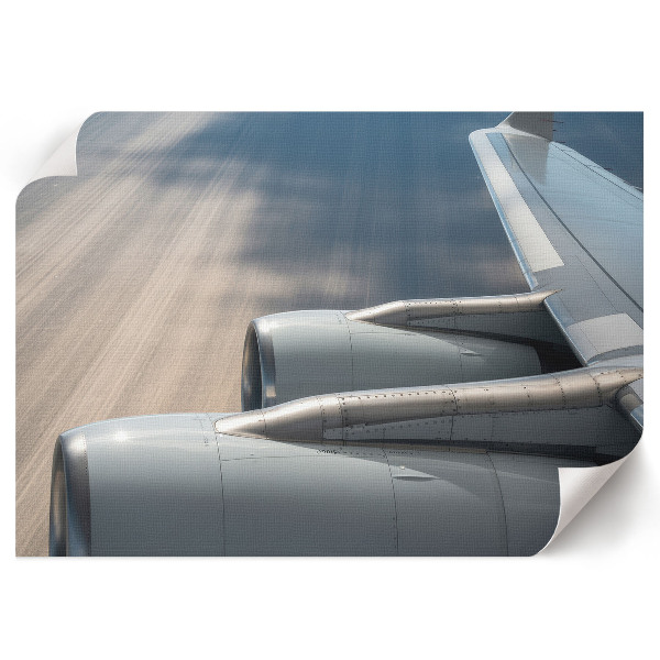 Plagát na stenu s motívom detailov lietadla