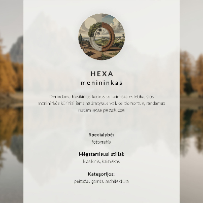 Plagát s motívom horskej cesty