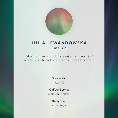 Poster Polárna žiara