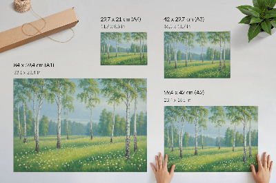Plagát „Idylická krajina”