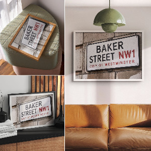 Plagát Pamätná tabuľa na Baker Street