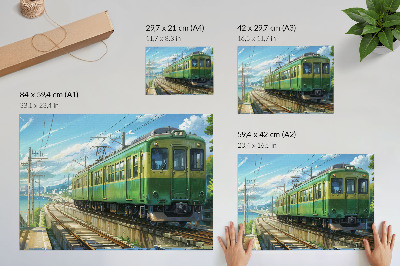 Plagát na stenu Zelený vlak