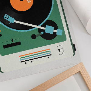 Plagát Retro gramofón