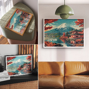 Poster Japonská krajina