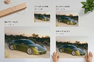 Poster Zelené vozidlo