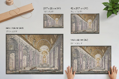 Plagát na stenu s motívom interiéru baziliky