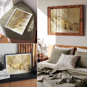 Poster Tiger v snehu