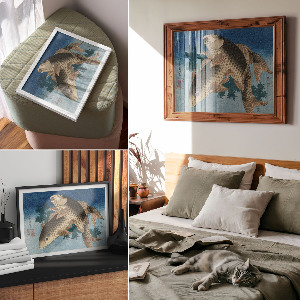 Plagát Kapor v morských riasach