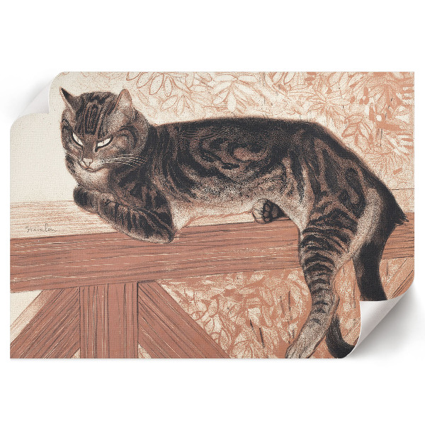 Plagát Mačka na zábradlí