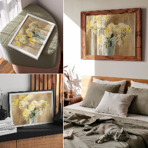 Plagát Váza s kvetmi