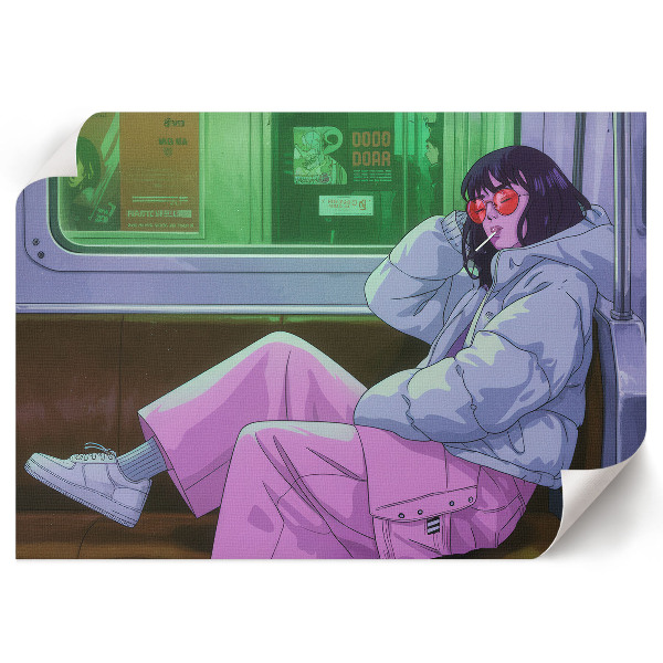 Plagát Dievča v metre