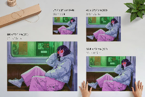 Plagát Dievča v metre