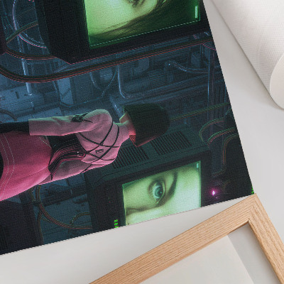 Plagát na stenu s motívom futuristickej technológie