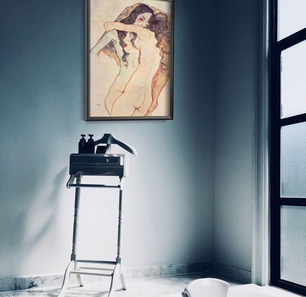 egon schiele dve ženy v objatí